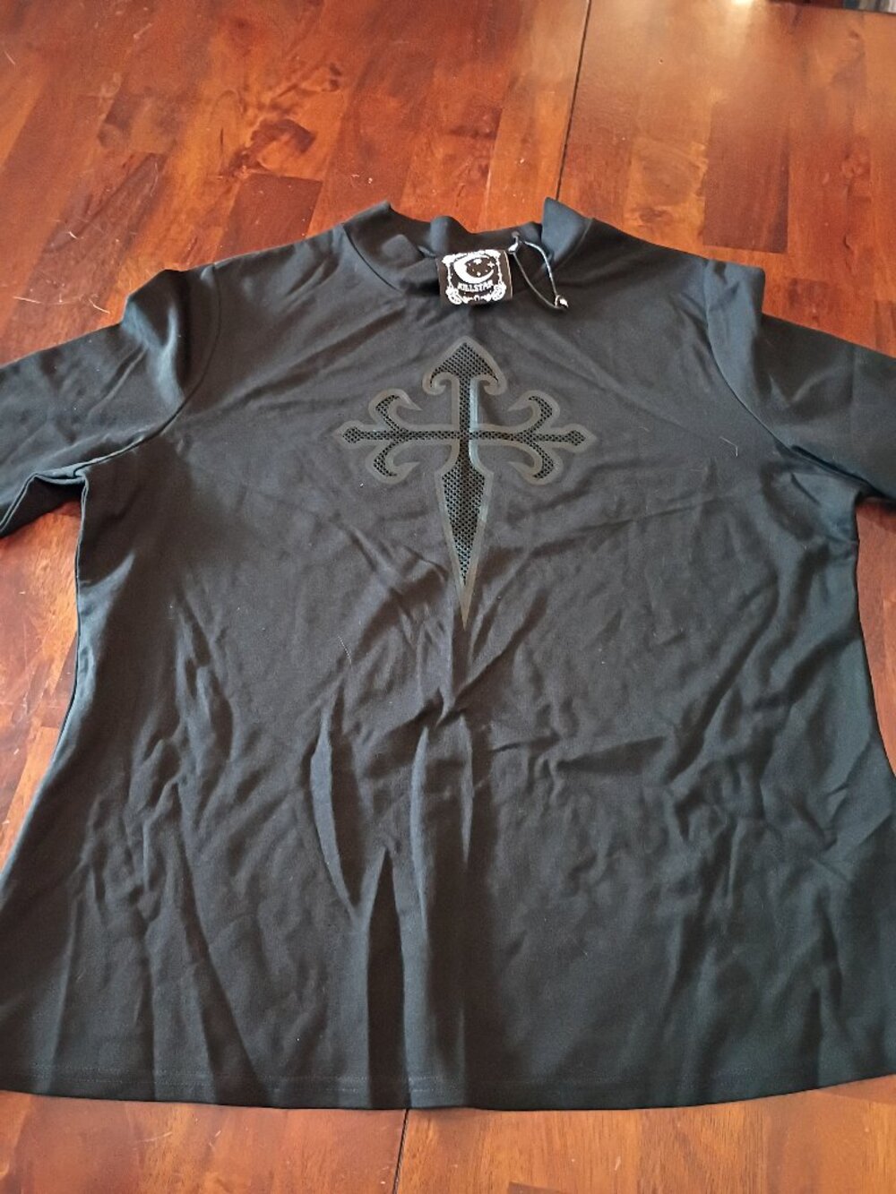 Kill Star Cutout Long Sleeve Shirt